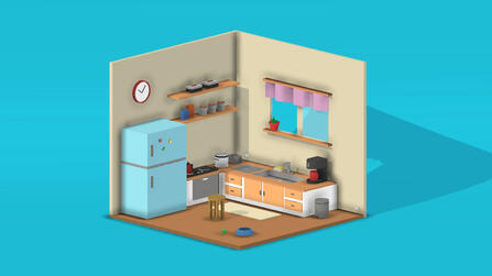 Isometric 3D Room